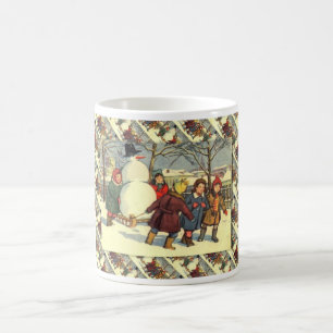 Vintage Russisches Weihnachten, Bringt einen Schne Kaffeetasse