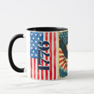 Vintage & Rustic 4. Juli Adler Freiheitsglocke 177 Tasse