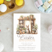 Vintage Rustik Beige Ostern Brunch