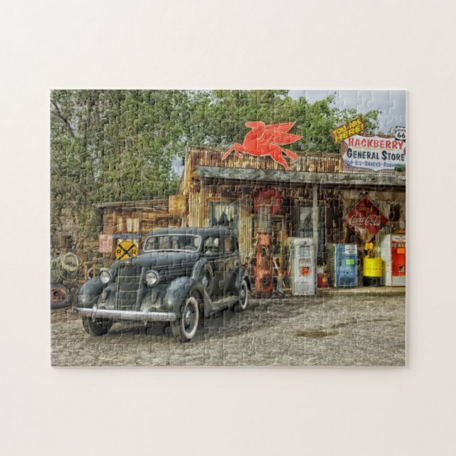 Vintage Rustikal-Landgasstation 1930 (Horizontal)