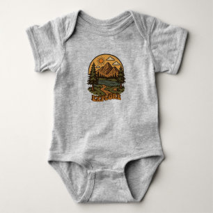 Vintage/rustikal outdoor Natur erkunden Baby Strampler