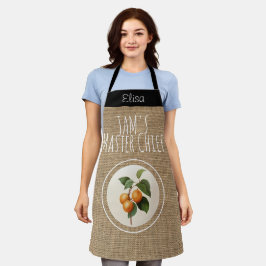 Vintage rustikale Apricot Marmelade personalisiert Schürze