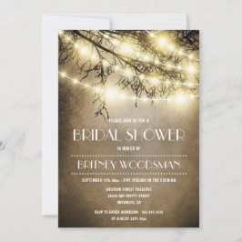 Vintage Rustikale Bäume Brauerei Einladungen