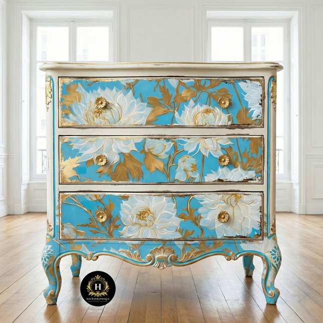 Vintage rustikale Blumendekoupage Seidenpapier (Von Creator hochgeladen)