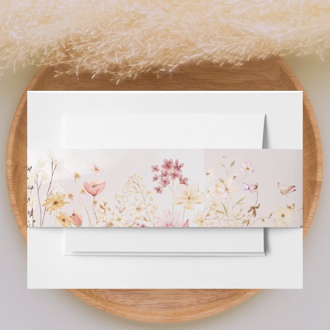 Vintage Rustikale Boho Floral Wedding Einladungsbanderole (Von Creator hochgeladen)