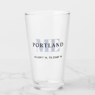Vintage rustikale Breitengrad Längengrad Stadtkoor Glas