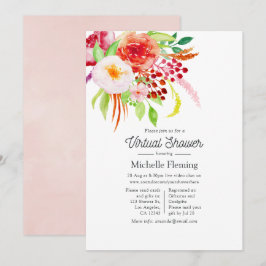 Vintage Rustikale Charm Virtual Dusche Einladung