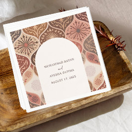 Vintage rustikale Elegant Nikkah Islamische Hochze Serviette