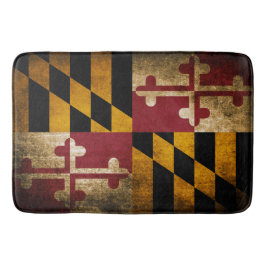 Vintage rustikale Flagge von Maryland Badematte