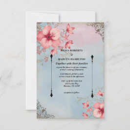 Vintage Rustikale, florale und elegante Save the D Date