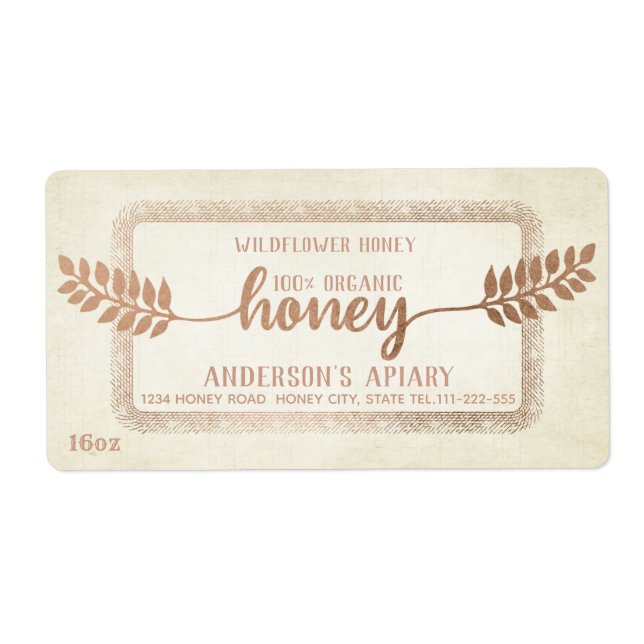 Vintage rustikale Kalligraphie (Vorne)