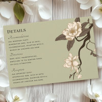 Vintage rustikale Magnolia Seite Grüne Hochzeit De