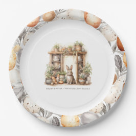 Vintage Rustikale Ostern Pappteller