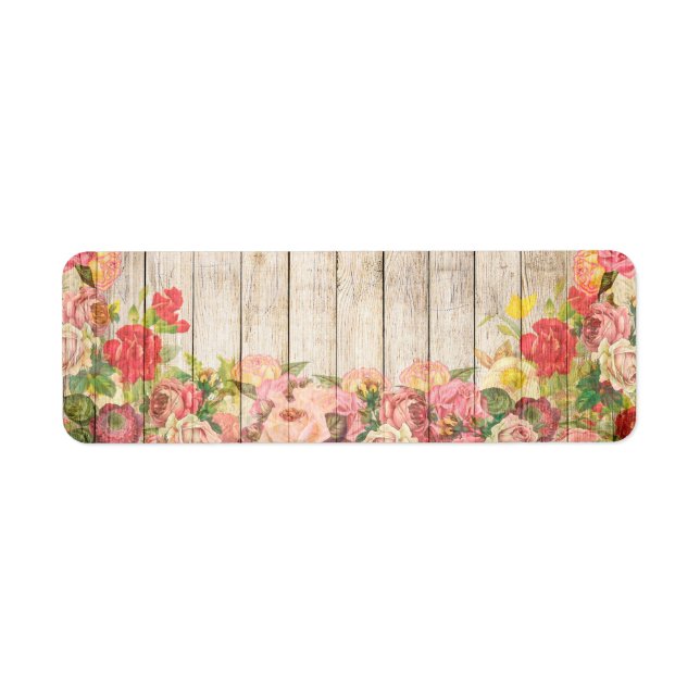 Vintage rustikale romantische Rose Holz (Vorne)