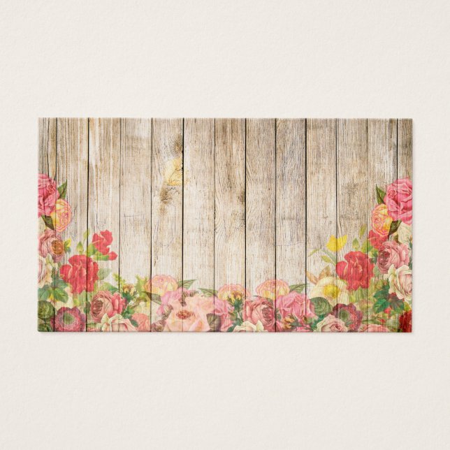 Vintage rustikale romantische Rose Holz (Vorderseite)