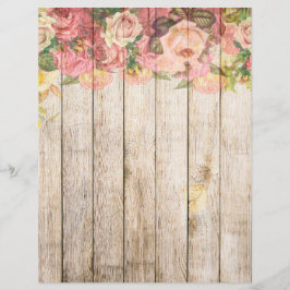 Vintage rustikale romantische Rose Holz