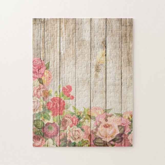 Vintage rustikale romantische Rose Holz (Vertikal)
