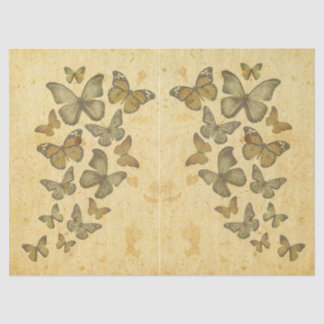 Vintage Rustikale Schmetterlingsschmetterlinge Seidenpapier