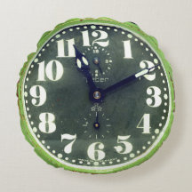 Vintage rustikale Shabby Green Clock Alte Retro-Ze