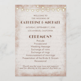 Vintage rustikale Wasserfarben Romantische Stringl Programm