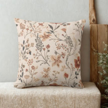 Vintage-rustikales Blumenmuster auf Creme