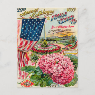 Vintage Saatgutanzeige Postkarte