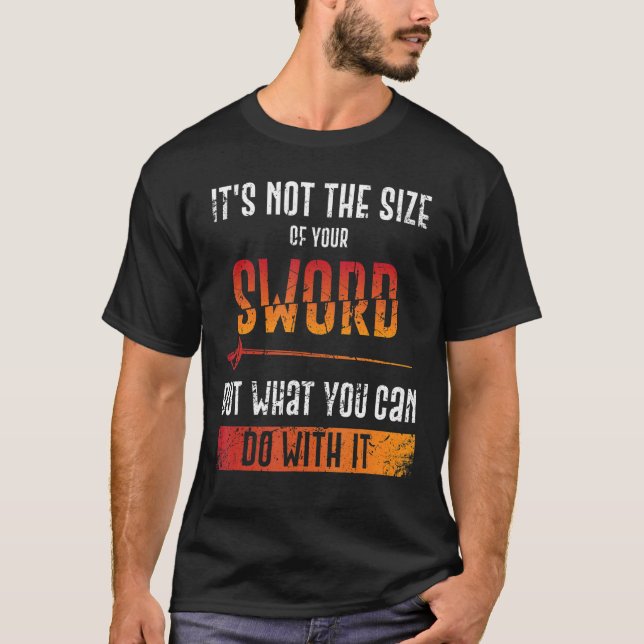 Vintage Säbelfingerfäule und Fencer C T-Shirt (Vorderseite)