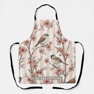 Vintage Sakura Cherry Blossom & Bird Ästhetik 6 Schürze