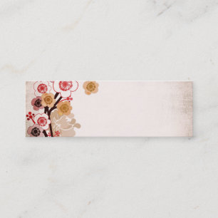 Vintage-Sakura-Geschäftskarte Mini Visitenkarte