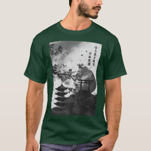 Vintage Sakura Kirschblüten Premium T-Shirt