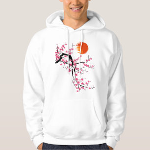 Vintage-Sakura-Kirschblütenbaum japanische Kultur Hoodie