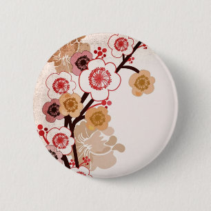 Vintage-Sakura-Knopf Button