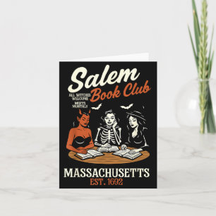 Vintage Salem Buchclub Schwarze Katze Buchliebhabe Karte