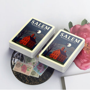 Vintage Salem Massachusetts Spielkarten