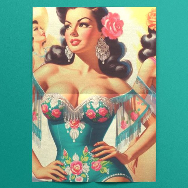 Vintage Salsa-Buttone Seidenpapier (Von Creator hochgeladen)