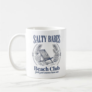 Vintage Salty Babes Beachclub Kaffeetasse