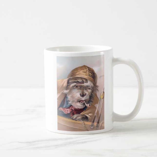 Vintage salzige SeehundeTasse Kaffeetasse (Rechts)