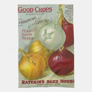 Vintage-Samenkatalog Ratekins Seed House Teetuch Geschirrtuch