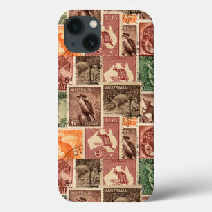 Vintage Sammlung australischer Briefmarke Case-Mate iPhone Hülle