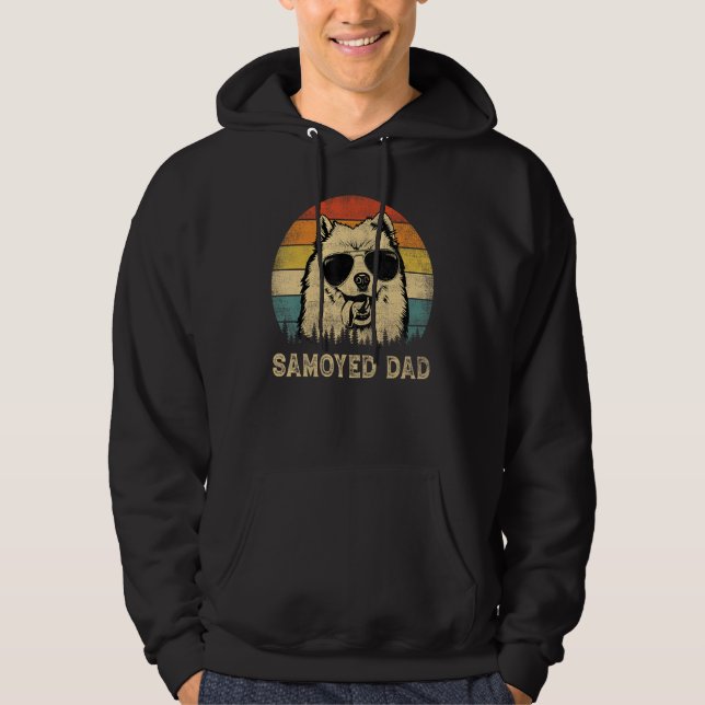 Vintage Samoyed Dad Dog  Father s Day Tee (Vorderseite)