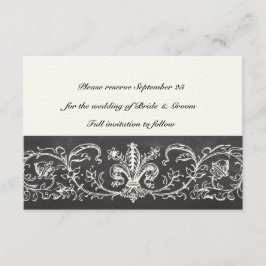 Vintage Sampler-Platine Save the Date