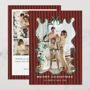 Vintage Samt Weihnachten Rot Schleife Kokette 5 Fo