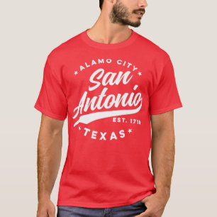 Vintage San Antonio Alamo City Texas Türkis USA T-Shirt