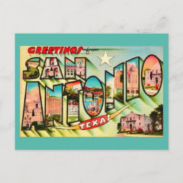 Vintage San Antonio Greetings Postkarte 