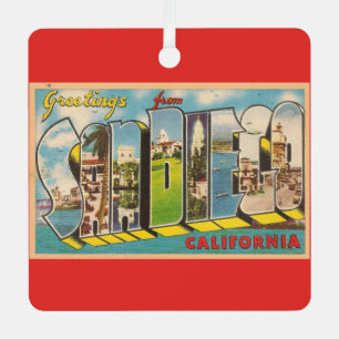 Vintage San Diego CA Schmuck Ornament Aus Metall