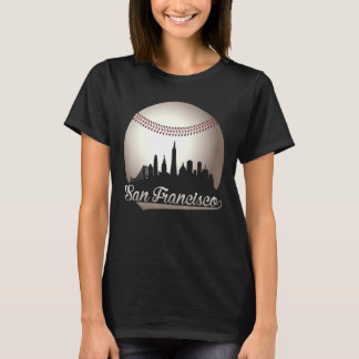 Vintage San Francisco Stadt auf Riesenbaseball T-Shirt
