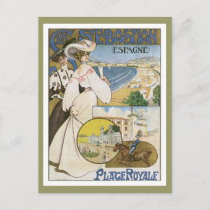 Vintage San Sebastian Spanien Postkarte