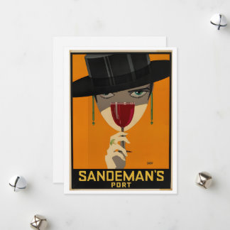 Vintage Sandeman Ad Feiertagskarte