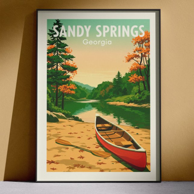 Vintage Sandy Springs Georgia Poster (Von Creator hochgeladen)