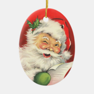 Vintage Sankt Keramik Ornament